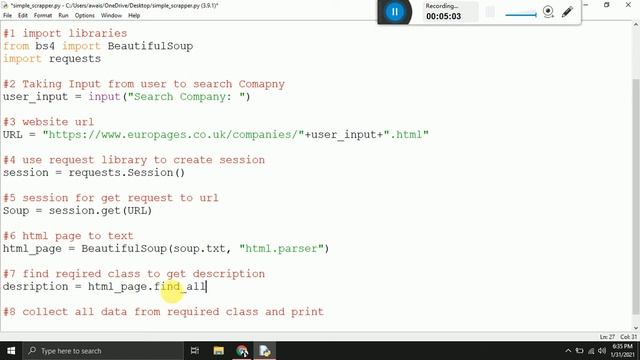 Python Website Scraper using BeautifulSoup and request | Web Scrapping Tutorial for Beginners смотреть онлайн