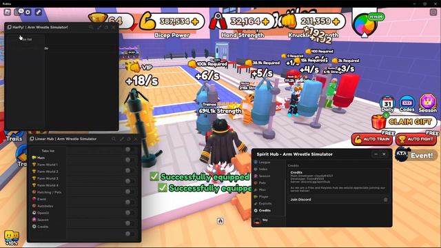 ARM WRESTLE SIMULATOR Script Pastebin 2023 AUTO FARM | TRIPLE FARM ONE TIME & MORE (BEST TOP 1)? смотреть онлайн