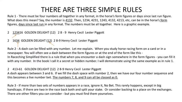 'Raceching Simplified ' ' The Power of Numbers' - using an ancient oracle to pick winners of horse смотреть онлайн
