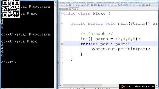 Universidade XTI JAVA 027 foreach YouTube смотреть онлайн