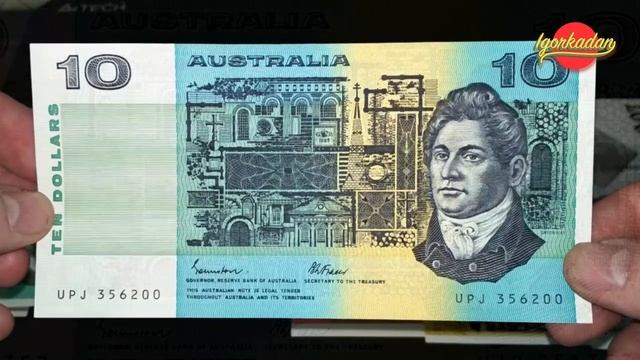 Банкноты Австралии. Выпуск 1966 - 1994 гг. Самые красивые банкноты ( доллары ) зеленого континента. смотреть онлайн