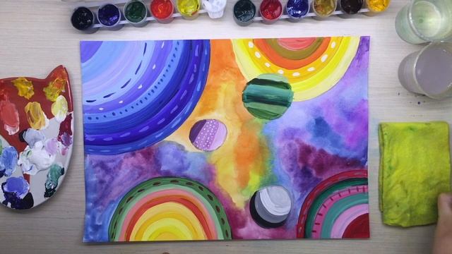 Рисуем Космический пейзаж (7+) смотреть онлайн