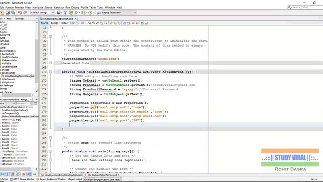 Java Swing Application for Sending Bulk ( or Mass) E-Mails - StudyViral смотреть онлайн