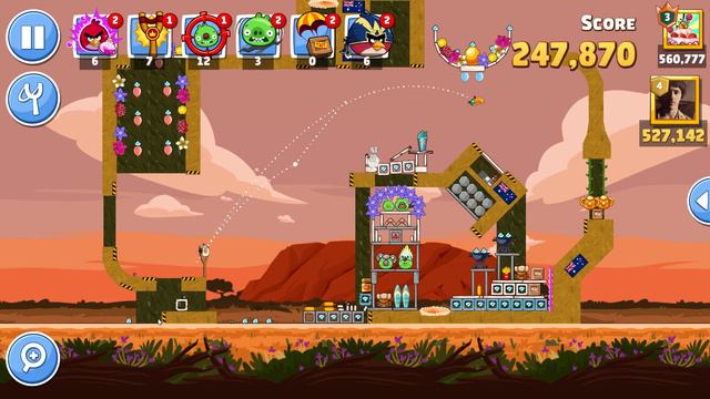 Angry Birds Friends. Australia day 1. 3 stars. Прохождение от SAFa смотреть онлайн