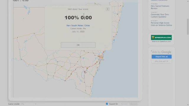 Seterra: New South Wales Cities смотреть онлайн
