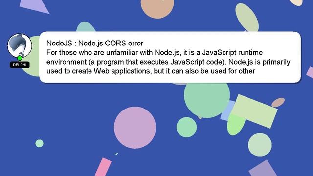 NodeJS : Node.js CORS error смотреть онлайн