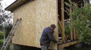 Каркасный сарай своими руками. Часть 5. Стены OSB