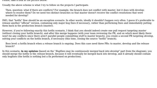 Git Flow, pull requests, multi-destination branches and conflicts: how is it supposed to work? смотреть онлайн