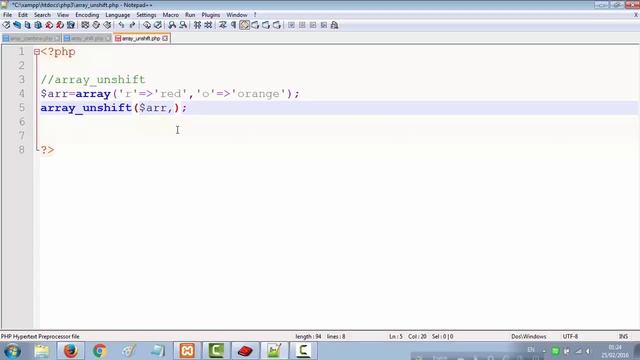 PHP Bangla Tutorial Part 34 Array Functions (array unshift) смотреть онлайн