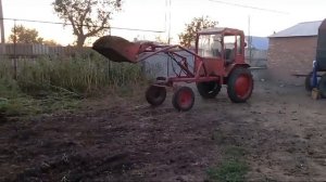 самодельный погрузчик на Т-16