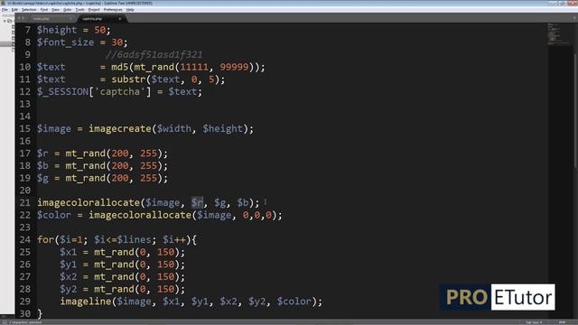 PHP Captcha Security Image Dynamically Changing Background Color & Font Color Part 5 of 5 English смотреть онлайн