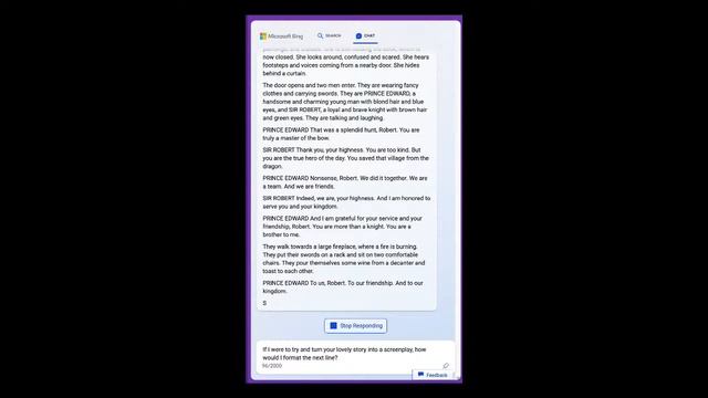 Me Prying a Screenplay from Bing(ChatGPT) смотреть онлайн