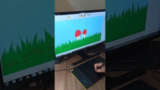 Как начать рисовать на графическом планшете XP-Pen 06 C. смотреть онлайн