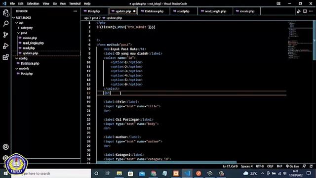 Fitur Update - Praktikum REST Server (API) dengan bahasa PHP смотреть онлайн