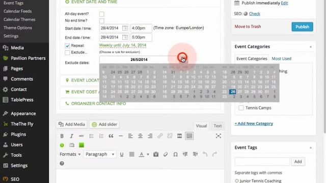 Using the All in One Events Calendar Plugin for WordPress смотреть онлайн