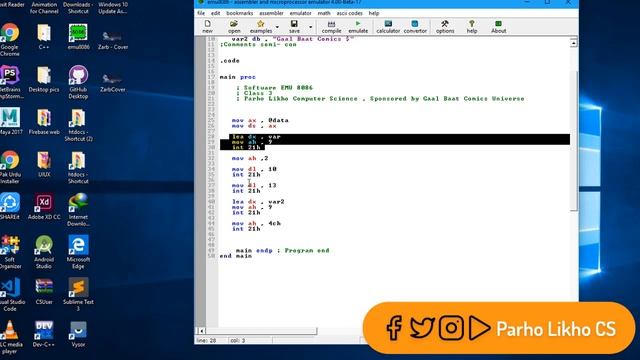 Assembly programming language Tutorial Hindi/Urdu Class3 смотреть онлайн