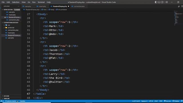 How To Create, Read, Update, Delete, and CRUD Project in PHP || crud operation in PHP смотреть онлайн