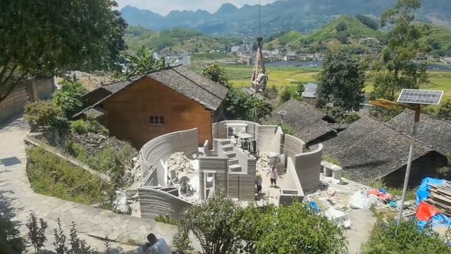 E09 - Completion and Equipment Lifting- 3D Concrete Printed House in Rural China смотреть онлайн