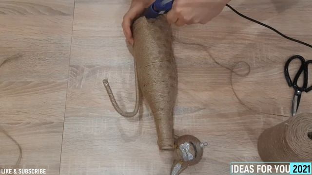 Кошка из джута. Отличный подарок на 8 марта День рождения (DIY cat from harness. Gift for March 8th смотреть онлайн