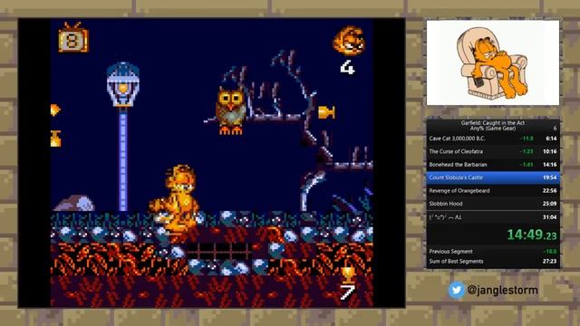 Garfield: Caught in the Act (Game Gear) - Any% - 29:33 смотреть онлайн