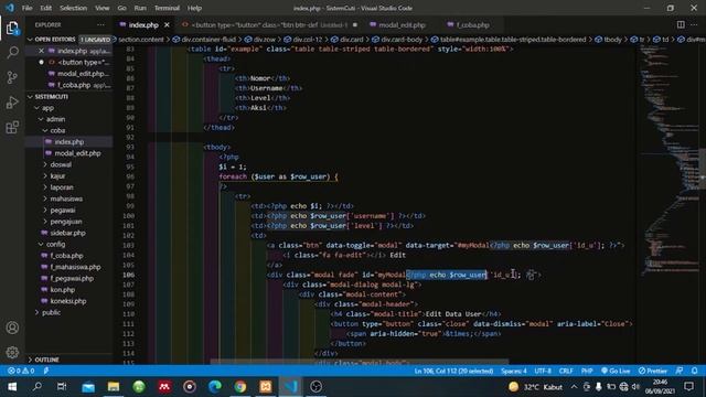 Tutorial Bootstrap - Modal pada Edit Form by Ulfatun Nasikhah смотреть онлайн