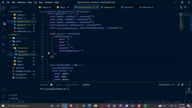 Tạo và xác thực Form trong React (useState, useEffect, Formik, Yup) смотреть онлайн