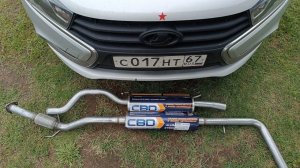 LADA Vesta,,,новая выхлопная от CBD,,,результат есть ?!?!?!