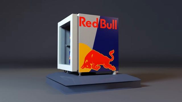 Red Bull - Mini Fridge [3D-Model] Turntable смотреть онлайн