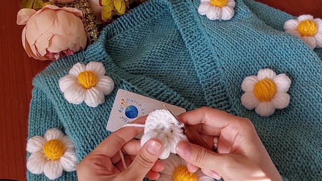 "Ромашка" гүлін тоқимыз / вяжем ромашку / тоқыма тоқу /вязание крючком смотреть онлайн