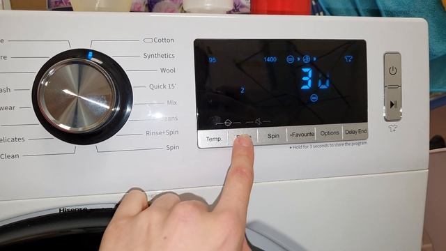 Hisense 10kg - Cotton 95 - Loading and start of Prewash смотреть онлайн
