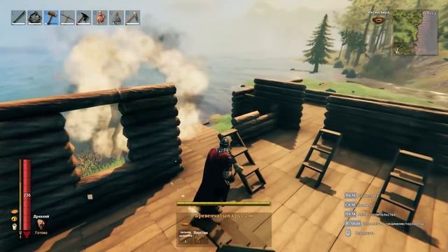 Valheim Guide - Как построить рубленный дом (Basebuilding Timelapse)