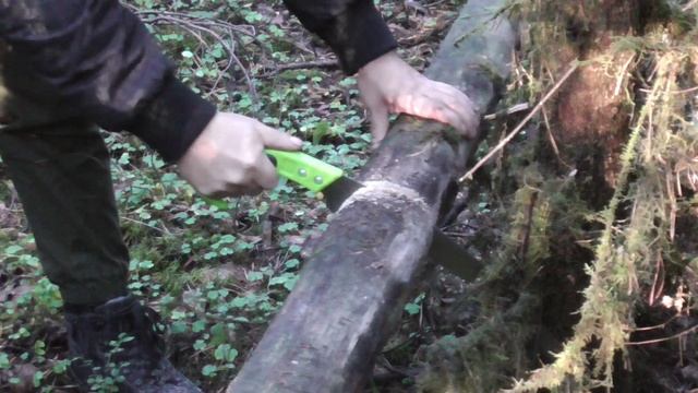 Стройка лесной хижины.Начало строительства. смотреть онлайн