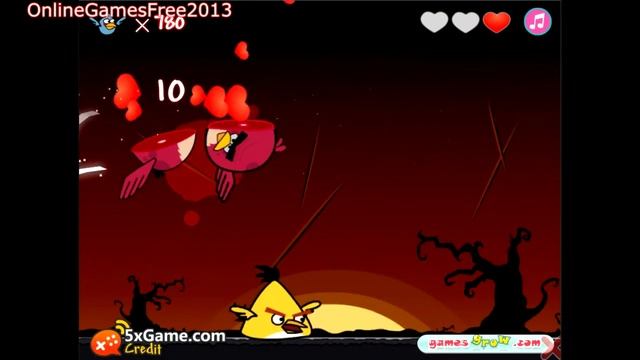 Angry Birds Fruit Ninja Game смотреть онлайн