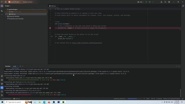 Create a .exe File with GUI using PyCharm, PyQt6 & PyInstaller (2023) смотреть онлайн