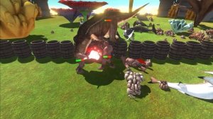 The Evolution of Tek Trex ARK: Survival Evolved VS All Dinosaurs video fight godzilla Jurassic Worl