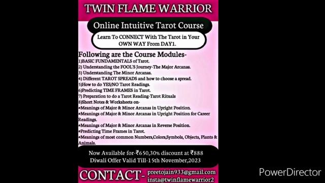 (Hindi)Major Announcement My Divine Feminine & Divine Masculine-Intuitive Tarot Course Diwali Offer смотреть онлайн