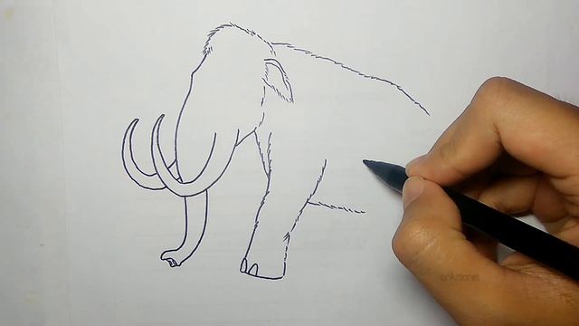 how to draw a mammoth easily смотреть онлайн