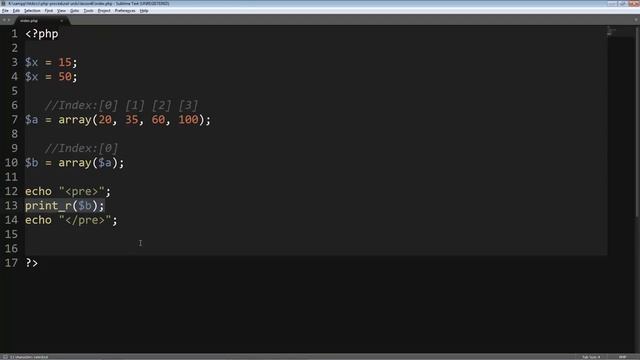 PHP Procedural & MySQLi Lesson 20 Indexed Arrays Simple & Multidimentional Urdu Hindi смотреть онлайн