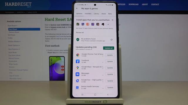 How to Update Apps in SAMSUNG Galaxy A52 – Applications Update смотреть онлайн