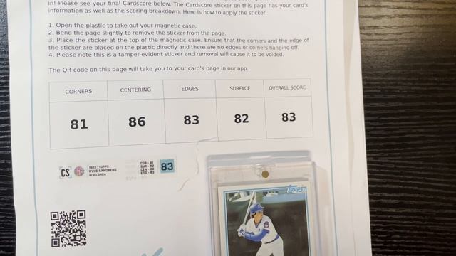 Card Score - Sports Cards Grading Service - Home Version Tutorial & My First Grades Reveled!! смотреть онлайн