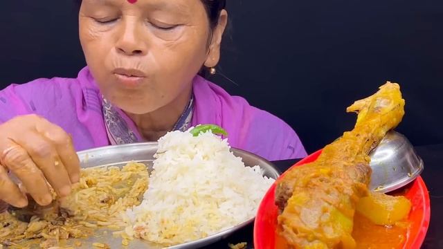 BIGBITES,EATING RICE WITH MUTTON PAYA CURRY,SARTING FISH CURRY AND LAU GHONTO।।