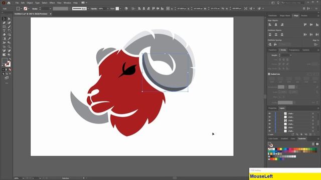 Adobe Illustrator Tutorial: How to Design Mascot Logo | Draw Goat Vector Mascot Logo | Hiru Designs смотреть онлайн