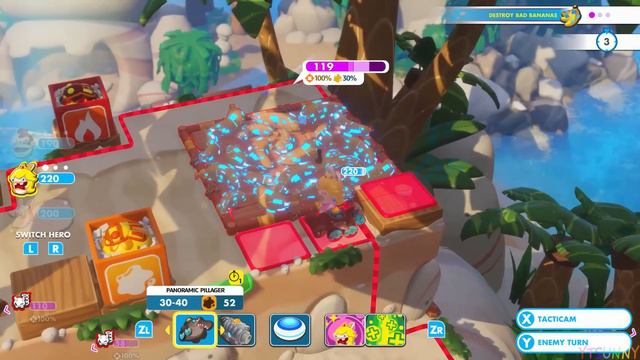 Mario + Rabbids: Kingdom Battle - Donkey Kong Adventure 100% Walkthrough Part 1 - Banana Lagoon смотреть онлайн
