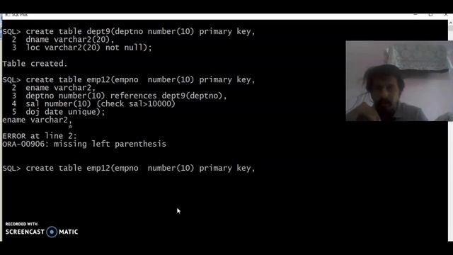 Oracle Constraints , Types of constraints and implementation of 5 types of constraints смотреть онлайн