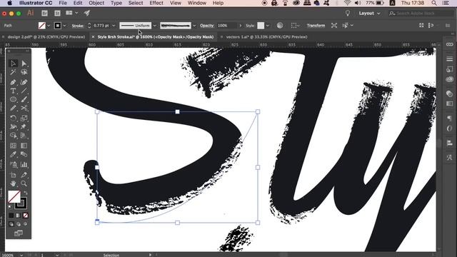 Vector Brush Stroke Typography In Illustrator - Illustrator Typography Tutorial смотреть онлайн