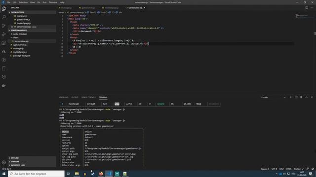 Create a PM2 Servermanager with Express Part #4 | Getting the Servers Status to Frontend смотреть онлайн