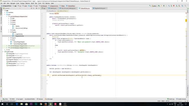 Android Studio Firebase Instagram Clone App 25# Register new User and Authenticate смотреть онлайн