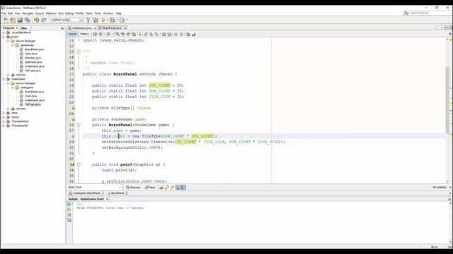 Java Snake game Tutorial - #4: Draw board смотреть онлайн
