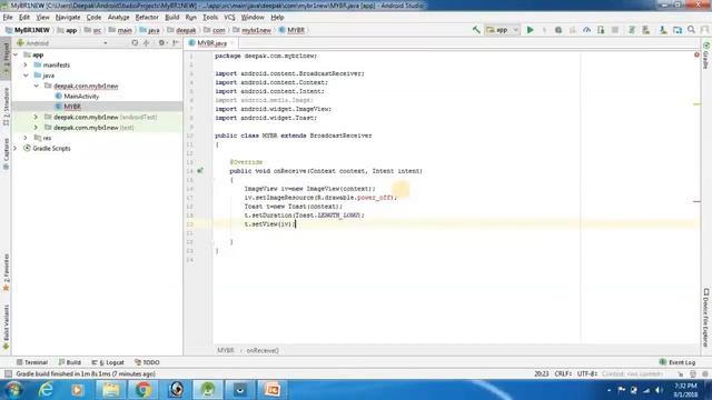 Broadcast Receiver tutorial in android || Part 22(1) in Hindi смотреть онлайн
