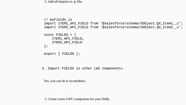 Save imports in file and use it in LWC js смотреть онлайн